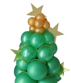 Decoración con globos: un árbol de Navidad
