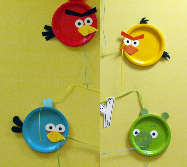ideas para decorar una fiesta Angry Birds
