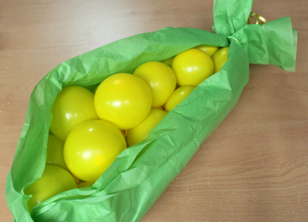 cómo hacer una mazorca con globos cómo hacer una mazorca con globos