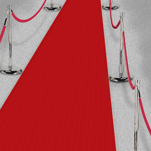decoración para fiesta Hollywood alfombra roja