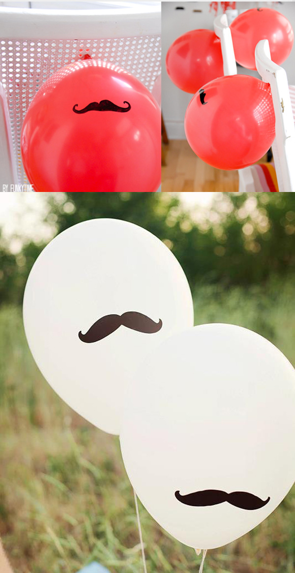 como decorar una fiesta bigotes