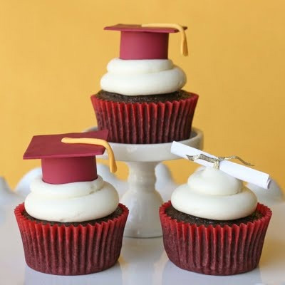 cupcakes para una fiesta graduacion