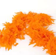 boa plumas naranjas decorar fiestas Halloween