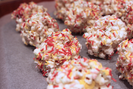 receta bolas palomitas